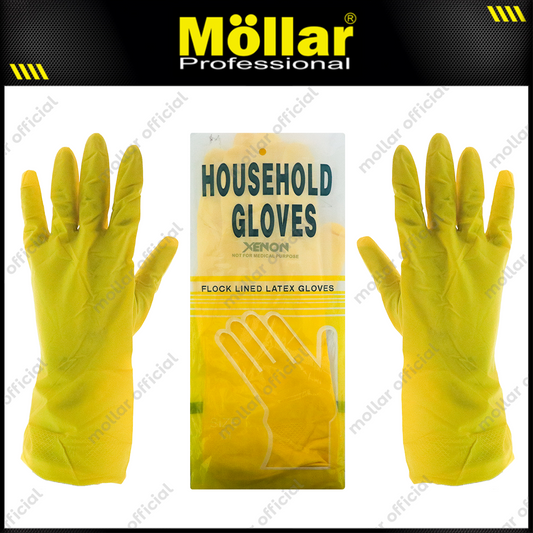 XENON E34020-1 Sarung Tangan Safety Latex (M) Kuning