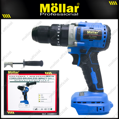 MOLLAR CID20600-U POLOSAN Cordless Impact Drill 13 mm 20V Tanpa Baterai & Charger