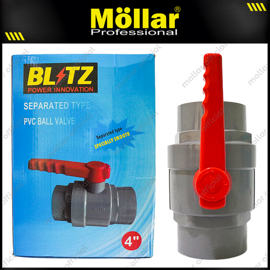 BLITZ PI-931 Stop Kran Plastik 4" / Ball Valve PVC