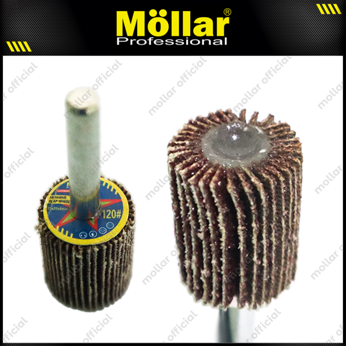 MOLLAR Amplas Flap Wheel Tuner 20x25x6 mm No. 120