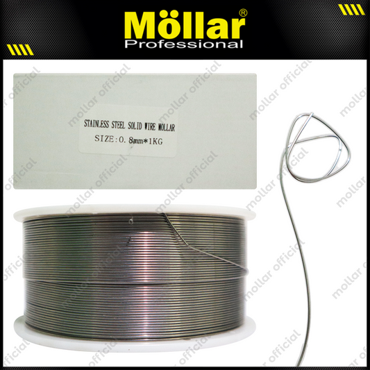 MOLLAR Kawat Las MIG Stainless Steel 0.8 mm x 1.0 kg / Flux Cored Wire