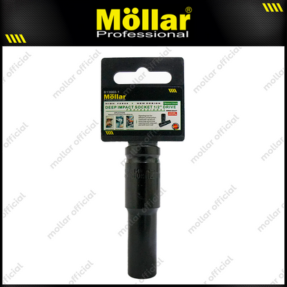 MOLLAR B13660 Mata Sok Panjang 1/2" 6PT 12 mm / Deep Socket