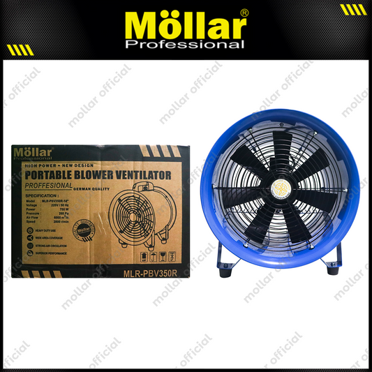 MOLLAR PBV350R Mesin Blower Ventilator Portable 14"