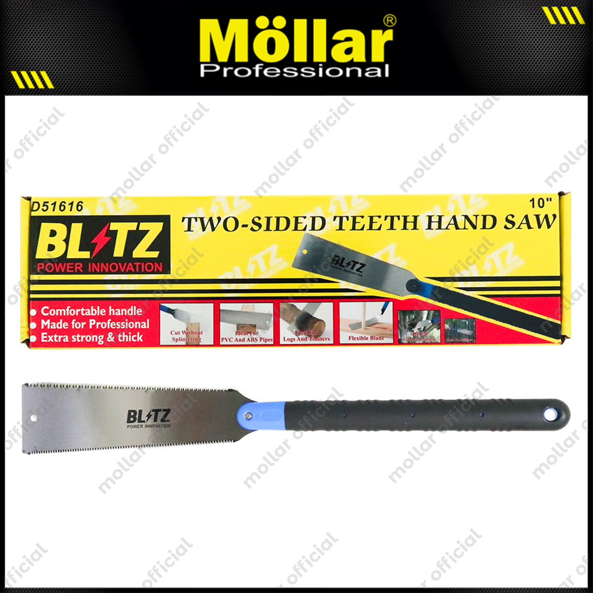 BLITZ D51616 Gergaji Tangan Jepang 2 Sisi 10"