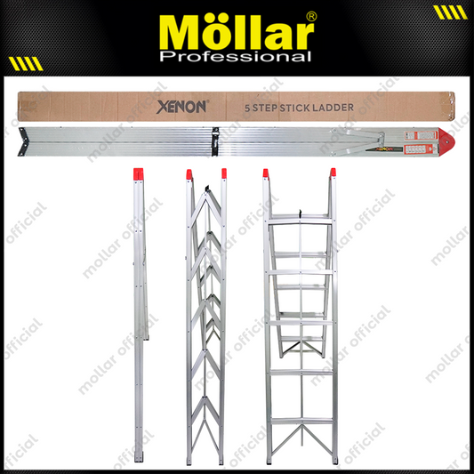 XENON Tangga Aluminium Lipat Stick 5 Step 1.7 meter