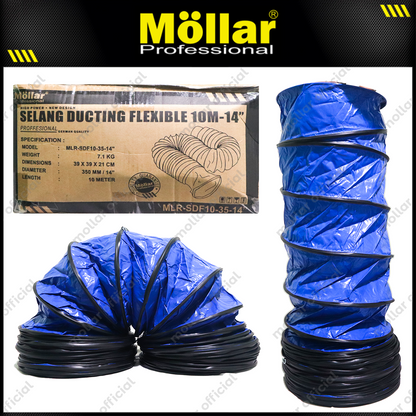 MOLLAR MLR-SDF10-35-14" Selang Blower Ventilator 10 meter - 14"
