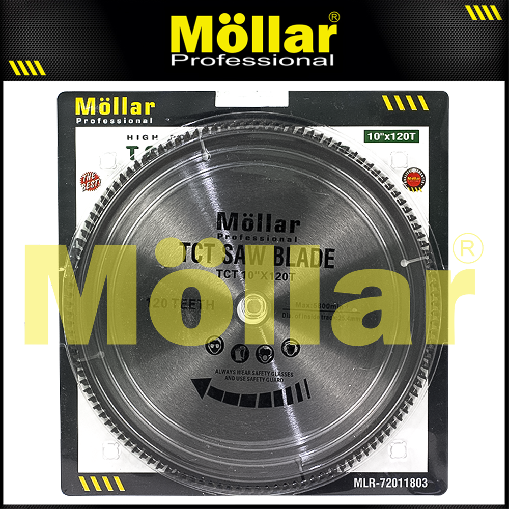 MOLLAR Mata Potong Aluminium 10"x120T / Miter Saw Blade