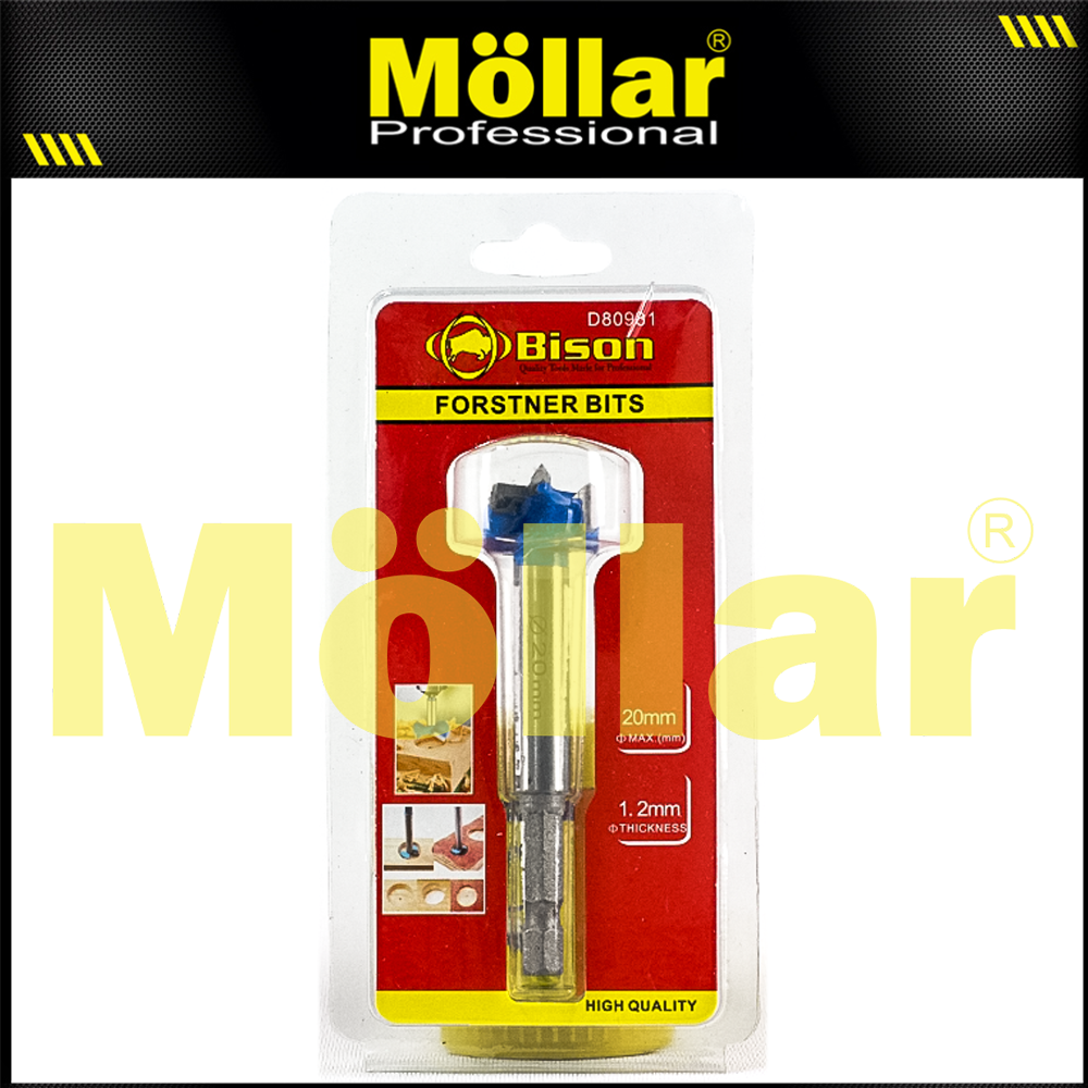 BISON D80981 Mata Bor Kayu Engsel Sendok 20 mm / Forstner Bit