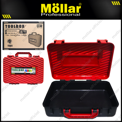 MOLLAR MLR-TB016 Tool Box Plastik 16" - Merah 31-600-R