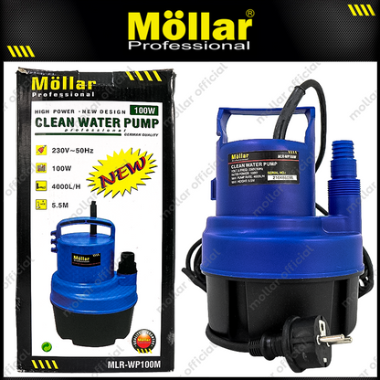 MOLLAR WP100M Pompa Celup Air Bersih 100 Watt Manual