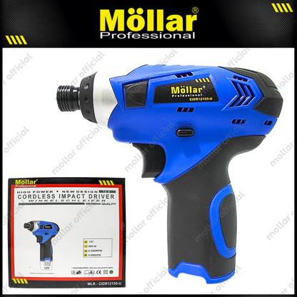 MOLLAR CIDR12150-U POLOSAN Cordless Impact Driver 12V Tanpa Baterai & Charger