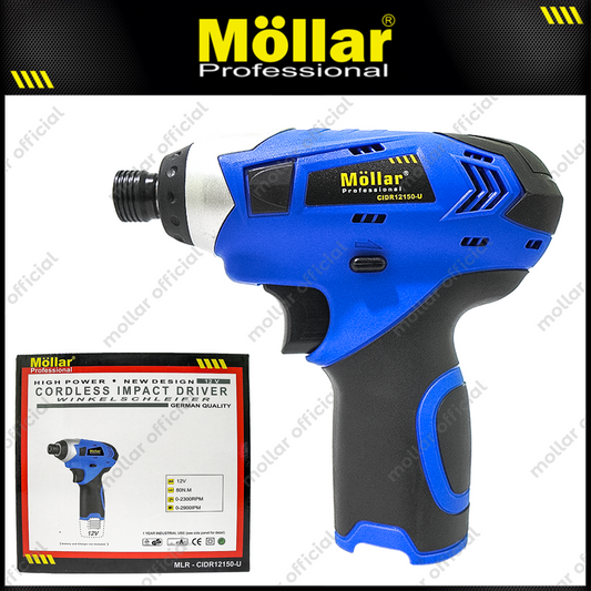 MOLLAR CIDR12150-U POLOSAN Cordless Impact Driver 12V Tanpa Baterai & Charger