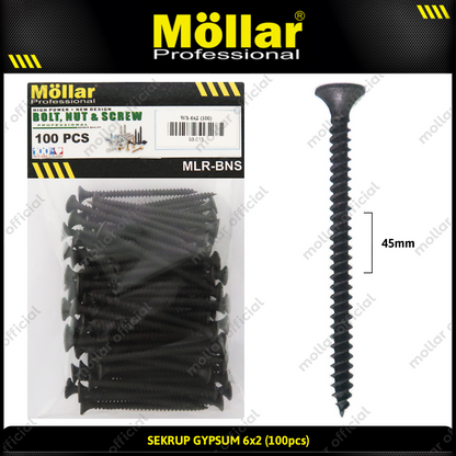 MOLLAR 93-013 Sekrup Gypsum 6 x 2 - 100 pcs