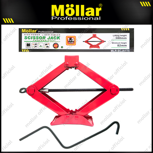 MOLLAR SCJA1T5 Dongkrak Jembatan 1.5 Ton / Dongkrak Gunting Merah