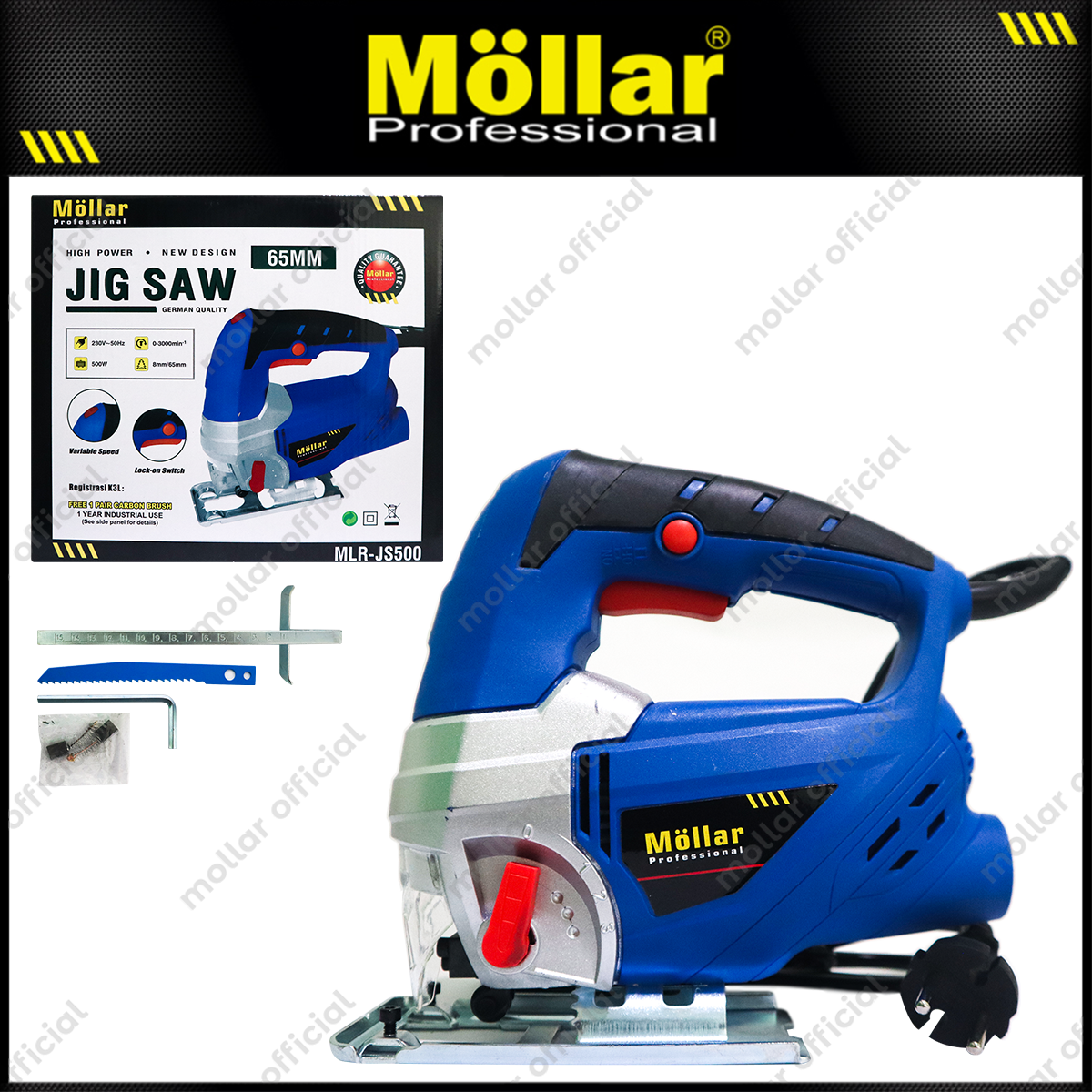 MOLLAR JS500 Mesin Jigsaw Listrik 65 mm