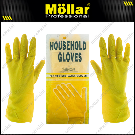 XENON E34020-1 Sarung Tangan Safety Latex (L) Kuning