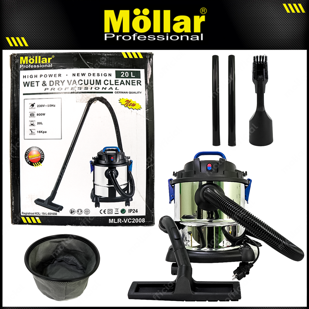 MOLLAR VC2008 Mesin Vacuum Cleaner Listrik 20 Liter