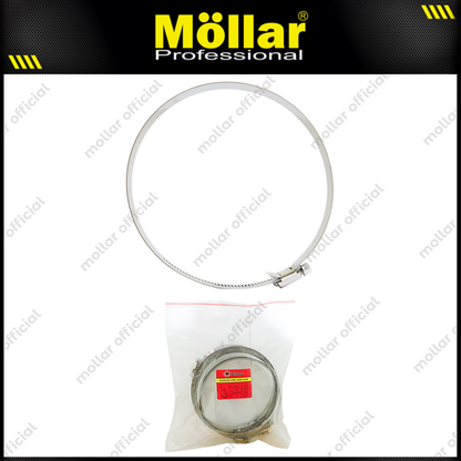 BISON 10 Pcs Klem Selang 6" Inch Stainless Steel Hose Clamp Clips