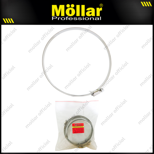 BISON 10 Pcs Klem Selang 6" Inch Stainless Steel Hose Clamp Clips