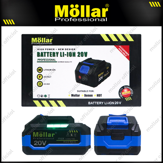 MOLLAR Baterai 20V 4.0 A Cordless Power Tools untuk CIW20500