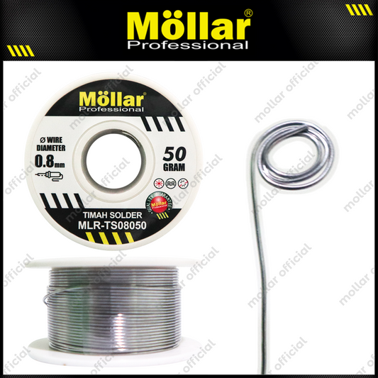 MOLLAR TS08050 Timah Solder Gulung 0.8 mm x 50 gram