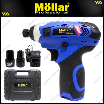 MOLLAR CIDR12150 Mesin Obeng Baterai 12V / Cordless Impact Driver