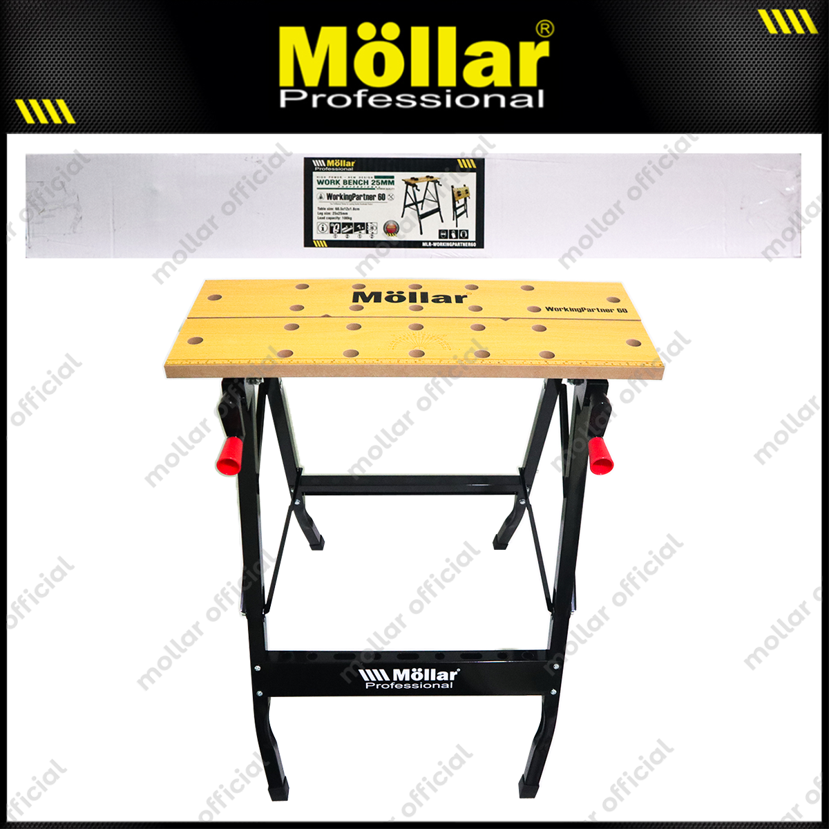 MOLLAR Meja Kerja Tukang 60 x 12 x 76 cm / Work Mate