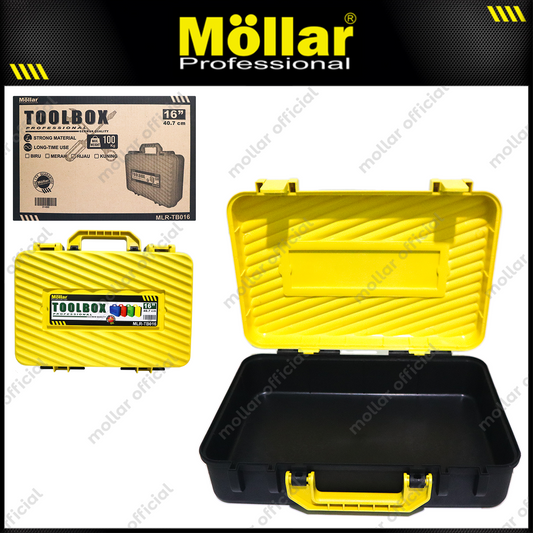 MOLLAR MLR-TB016 Tool Box Plastik 16" - Kuning 31-600-Y