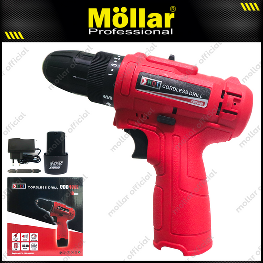 HDT CDD405E Mesin Bor 1 Baterai 12V / Cordless Drill