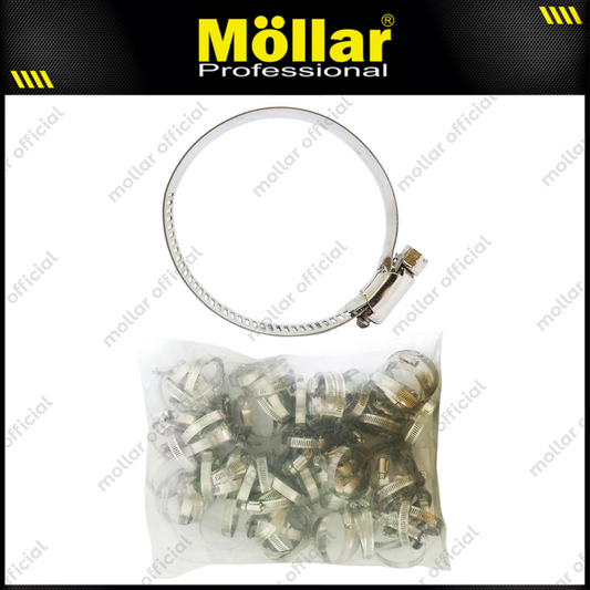 BISON Klem Selang 2-1/2" Inch Stainless Steel Hose Clips - Isi 100 Pcs