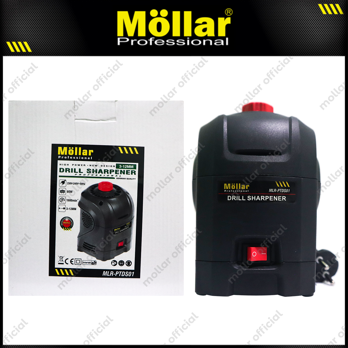 MOLLAR PTDS01 Mesin Pengasah Mata Bor 3-12 mm / Drill Sharpener