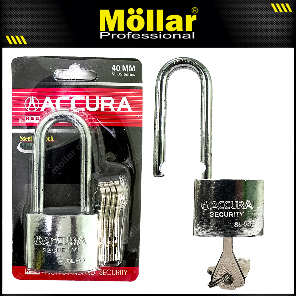 ACCURA SL85-LP Gembok Besi 40 mm Long / Gembok Leher Panjang