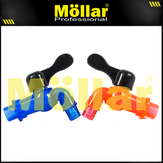 HSS 181A Kran Air PVC 1/2" Gagang Minus Multi Transparan