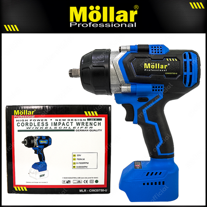 MOLLAR CIW20750-U POLOSAN Cordless Impact Wrench 20V Tanpa Baterai & Charger
