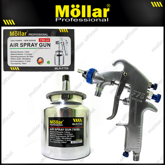 MOLLAR F75S Spray Gun Tabung Bawah / Semprotan Cat