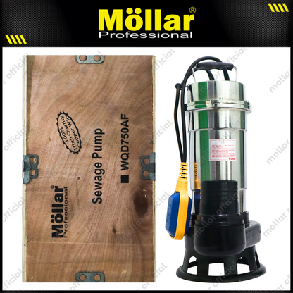 MOLLAR WQD750AF Pompa Celup Air Kotor 3" 750 Watt Otomatis