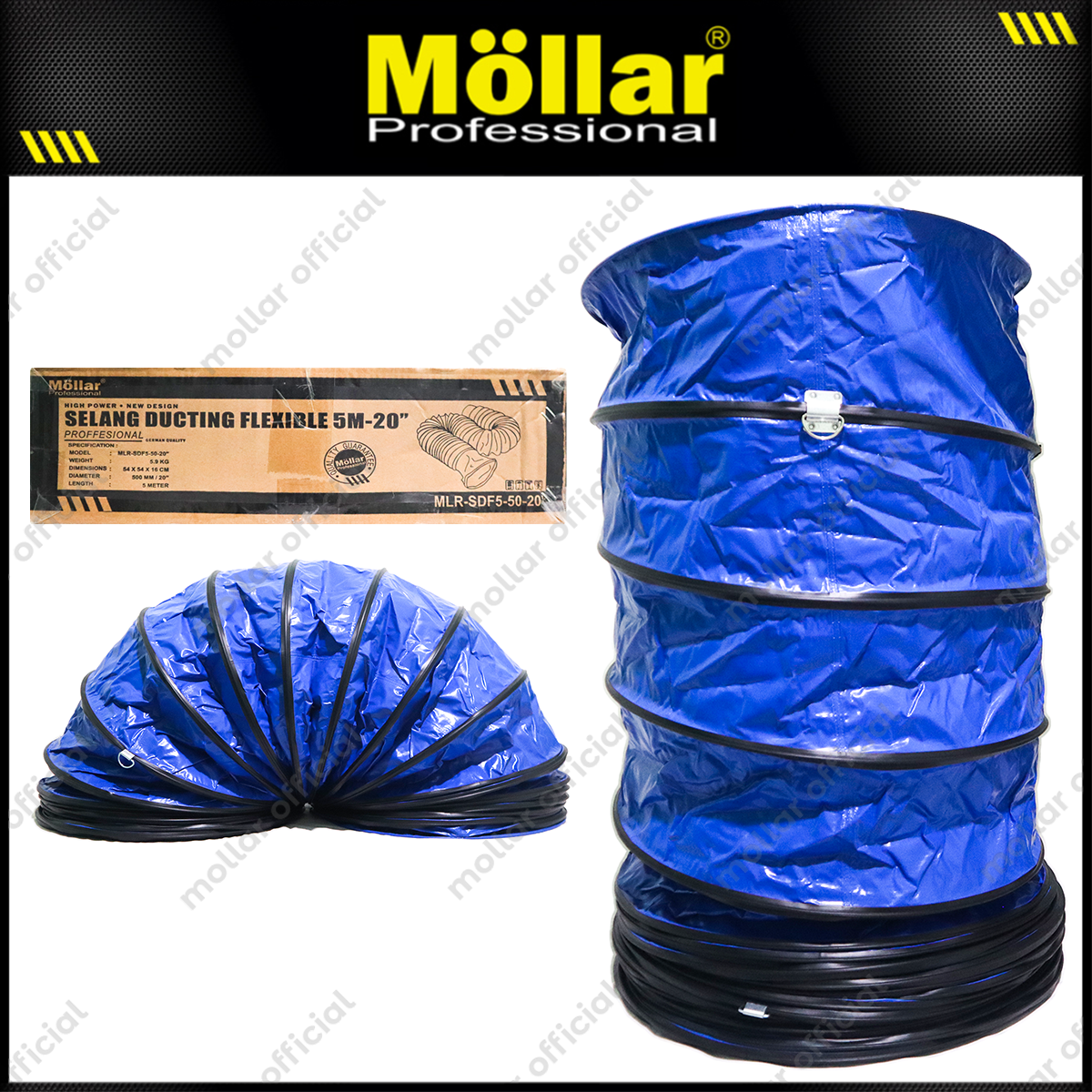 MOLLAR MLR-SDF5-50-20" Selang Blower Ventilator 5 meter - 20"