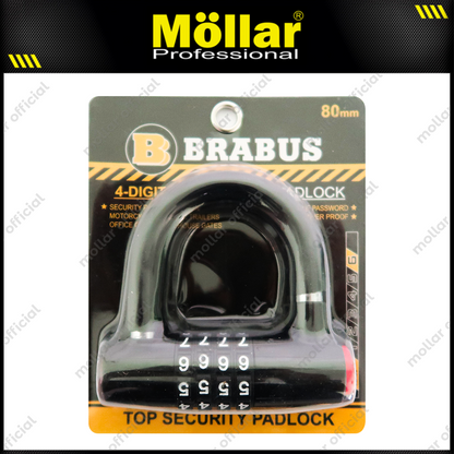 BRABUS 6533 Gembok Kombinasi Nomor Tipe U