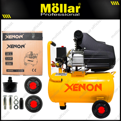 XENON X-AC-1024B Mesin Kompresor Listrik 3/4 HP 24 Liter