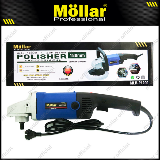MOLLAR P1200 Mesin Poles Listrik 7" Variable Speed / Polisher