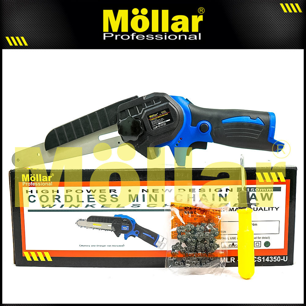 MOLLAR CMCS14350-U POLOSAN Cordless Mini Chain Saw 14.4V Tanpa Baterai & Charger