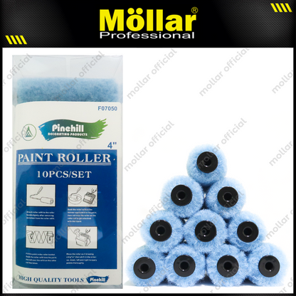 PINEHILL PH-F07050 Refill Bulu Kuas Roll Kapal Biru 4" Set 10 pcs