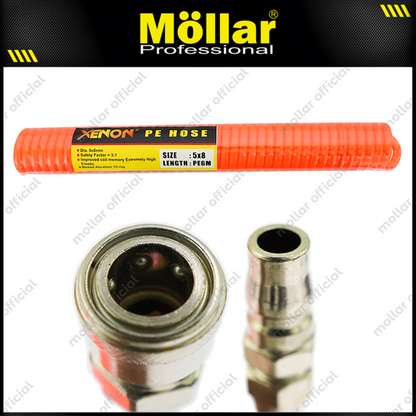 XENON Selang Spiral 6 meter / Selang Recoil PE Merah