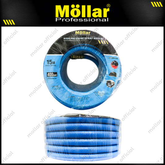 MOLLAR Selang Kompresor Biru 7 Layer 400 bar Panjang 15 meter