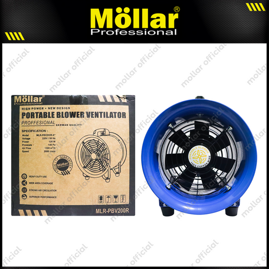 MOLLAR PBV200R Mesin Blower Ventilator Portable 8"