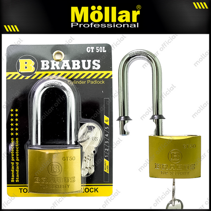 BRABUS GT50L Gembok Kuningan 50 mm Long / Gembok Leher Panjang