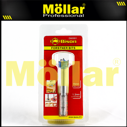 BISON D80981 Mata Bor Kayu Engsel Sendok 15 mm / Forstner Bit
