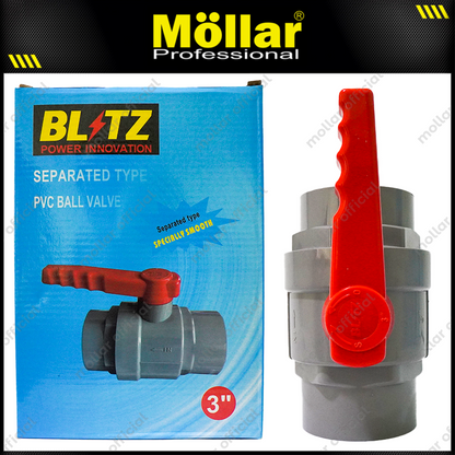 BLITZ PI-931 Stop Kran Plastik 3" / Ball Valve PVC