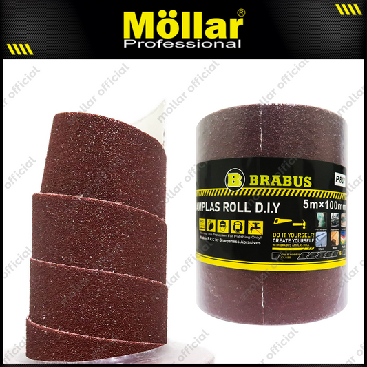BRABUS D70464 Amplas Roll Eco 100 mm x 5 Meter No. 80
