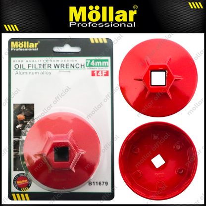 MOLLAR B11679 Kunci Oli Filter Mangkok 74 mm